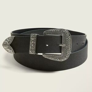 Lane Bryant Black Belt with Silver Buckle 18/20